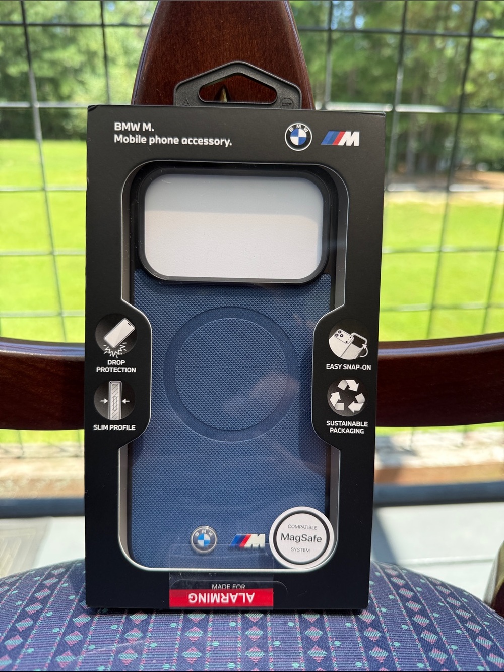 BMW M Blue MagSafe iPhone 17 Max Pro Case with M Badge